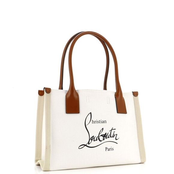 Christian Louboutin Nastroloubi Tote Printed Canvas Large Neutral, Print - Picture 2 of 8